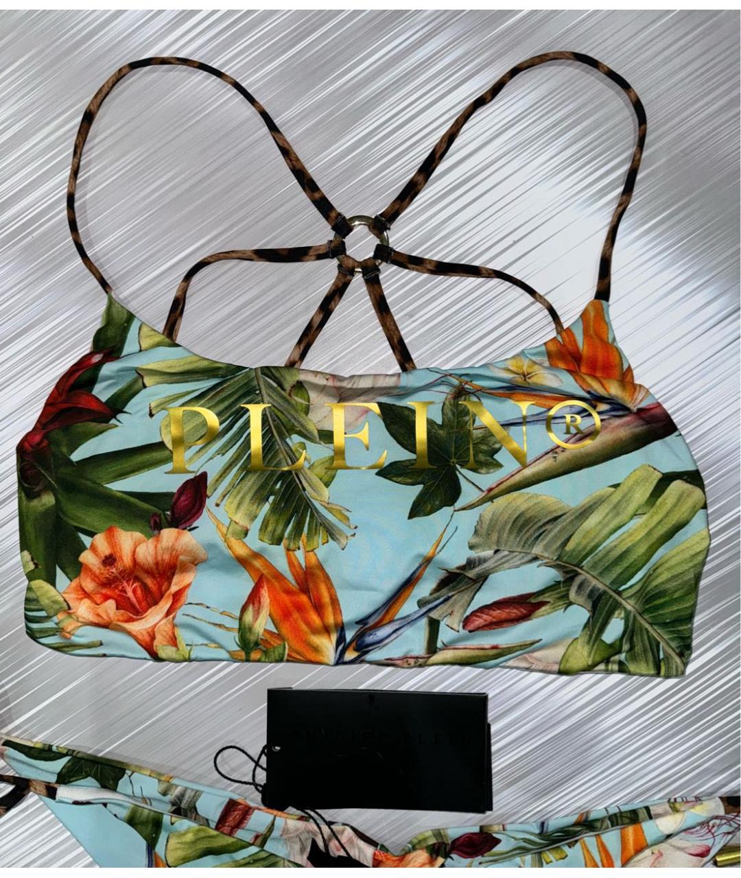 PHILIPP PLEIN Мульти полиэстеровый купальник, фото 3
