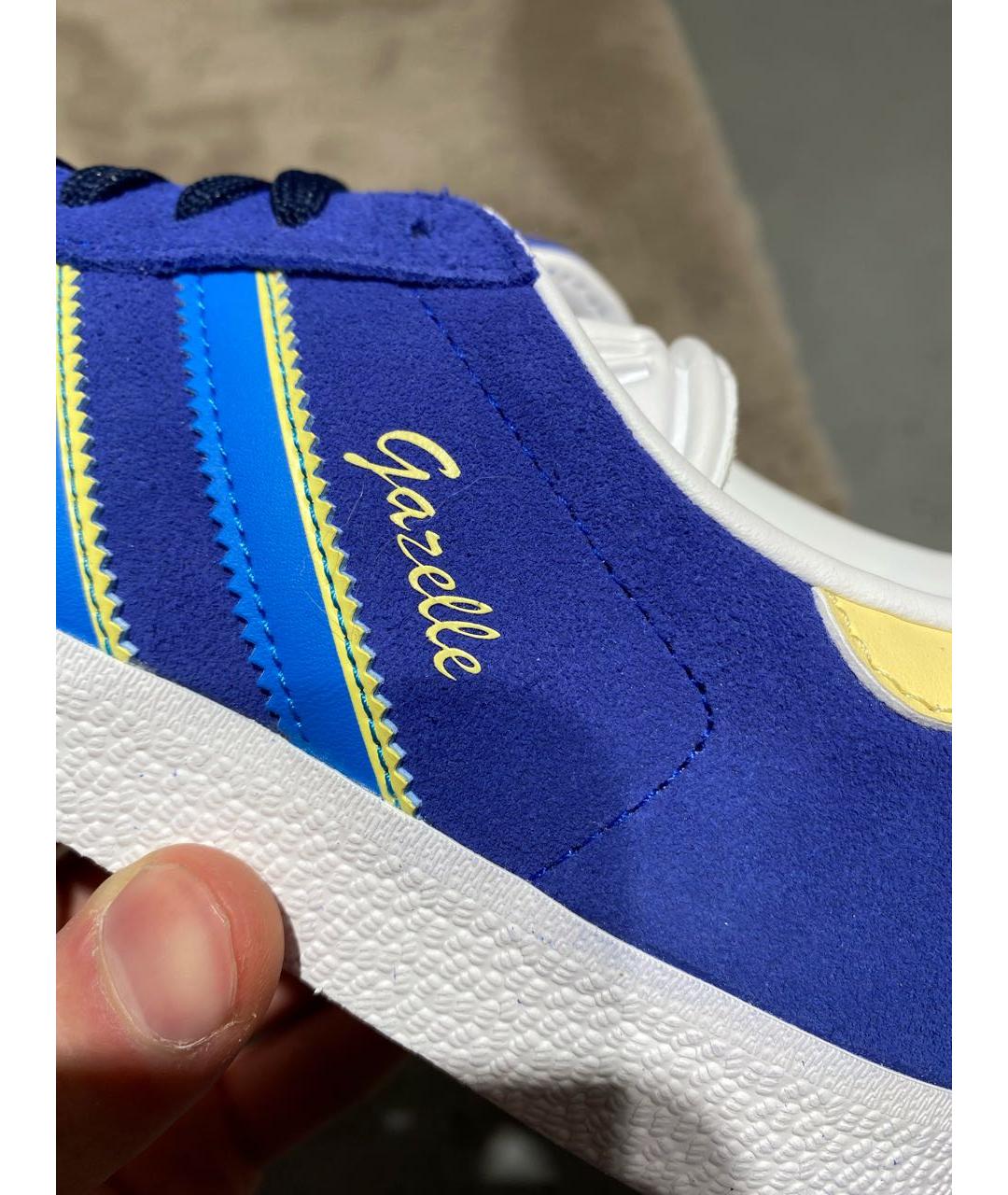 ADIDAS Синие замшевые кеды, фото 7