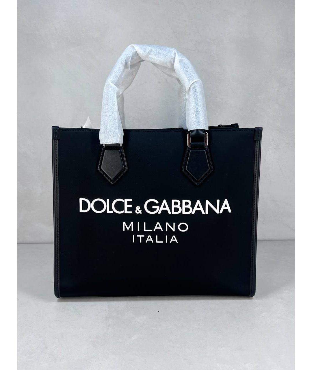 DOLCE&GABBANA Черная сумка тоут, фото 8