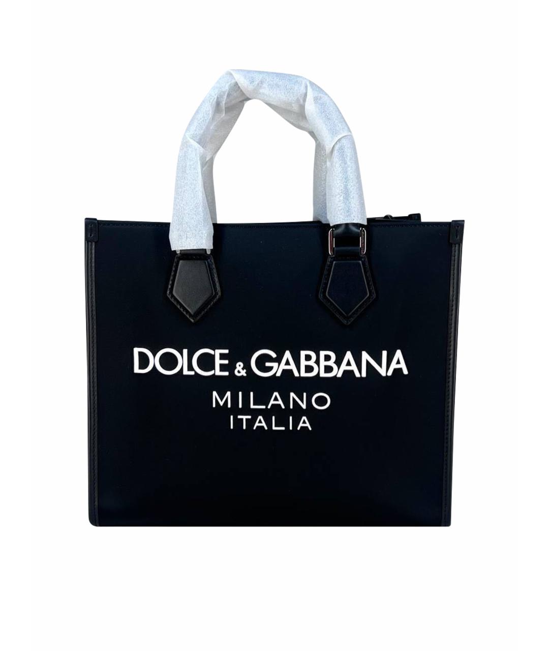 DOLCE&GABBANA Черная сумка тоут, фото 1