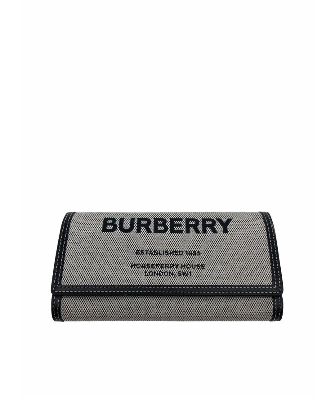 BURBERRY Серый кошелек, фото 1