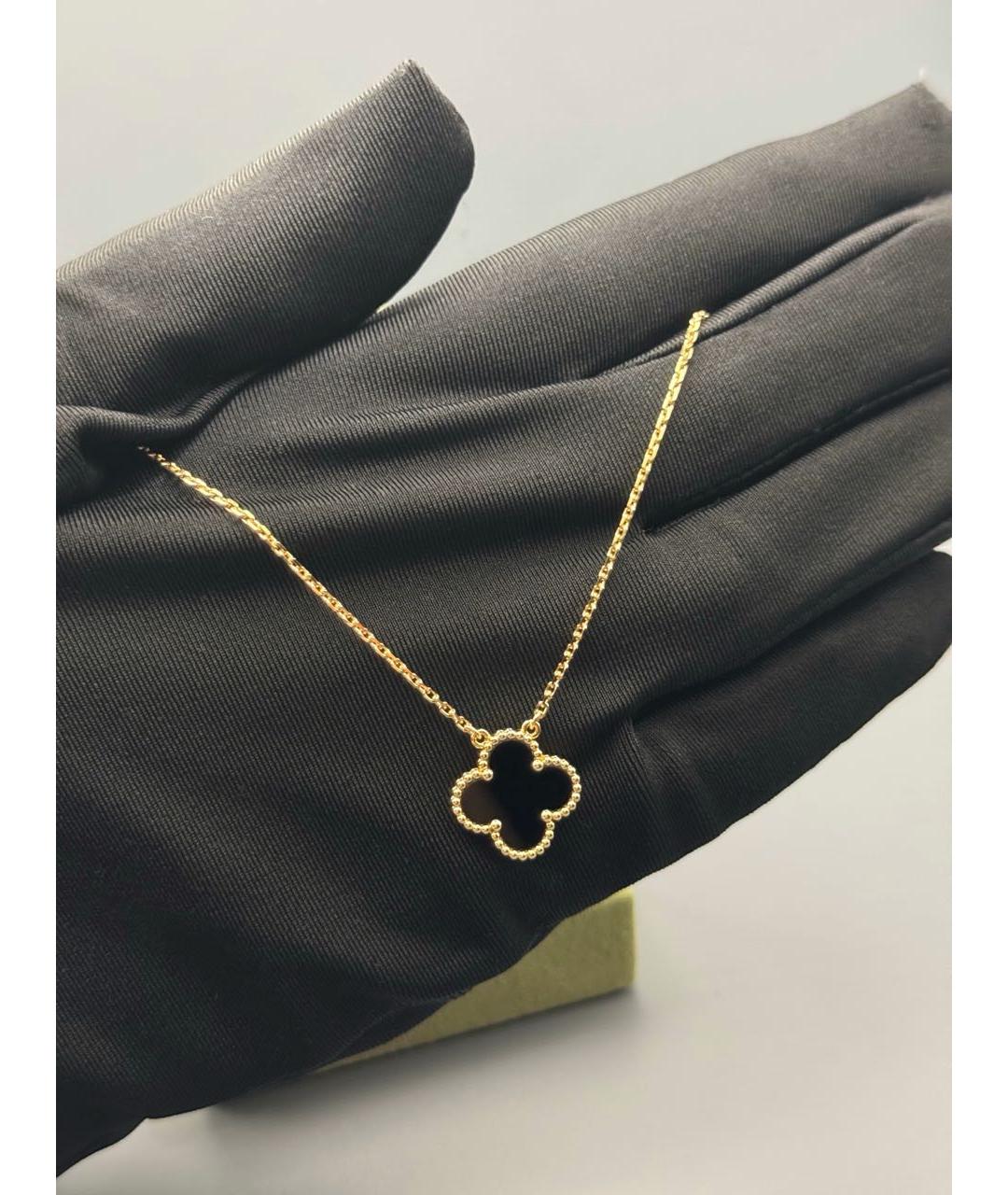 VAN CLEEF & ARPELS Черное колье из желтого золота, фото 6