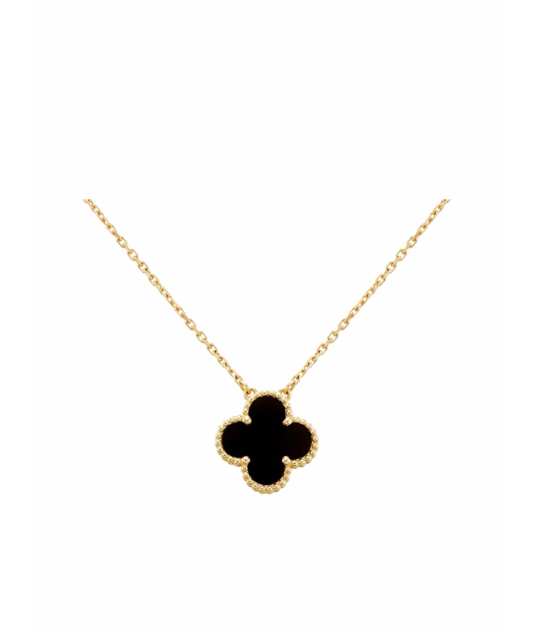 VAN CLEEF & ARPELS Черное колье из желтого золота, фото 1
