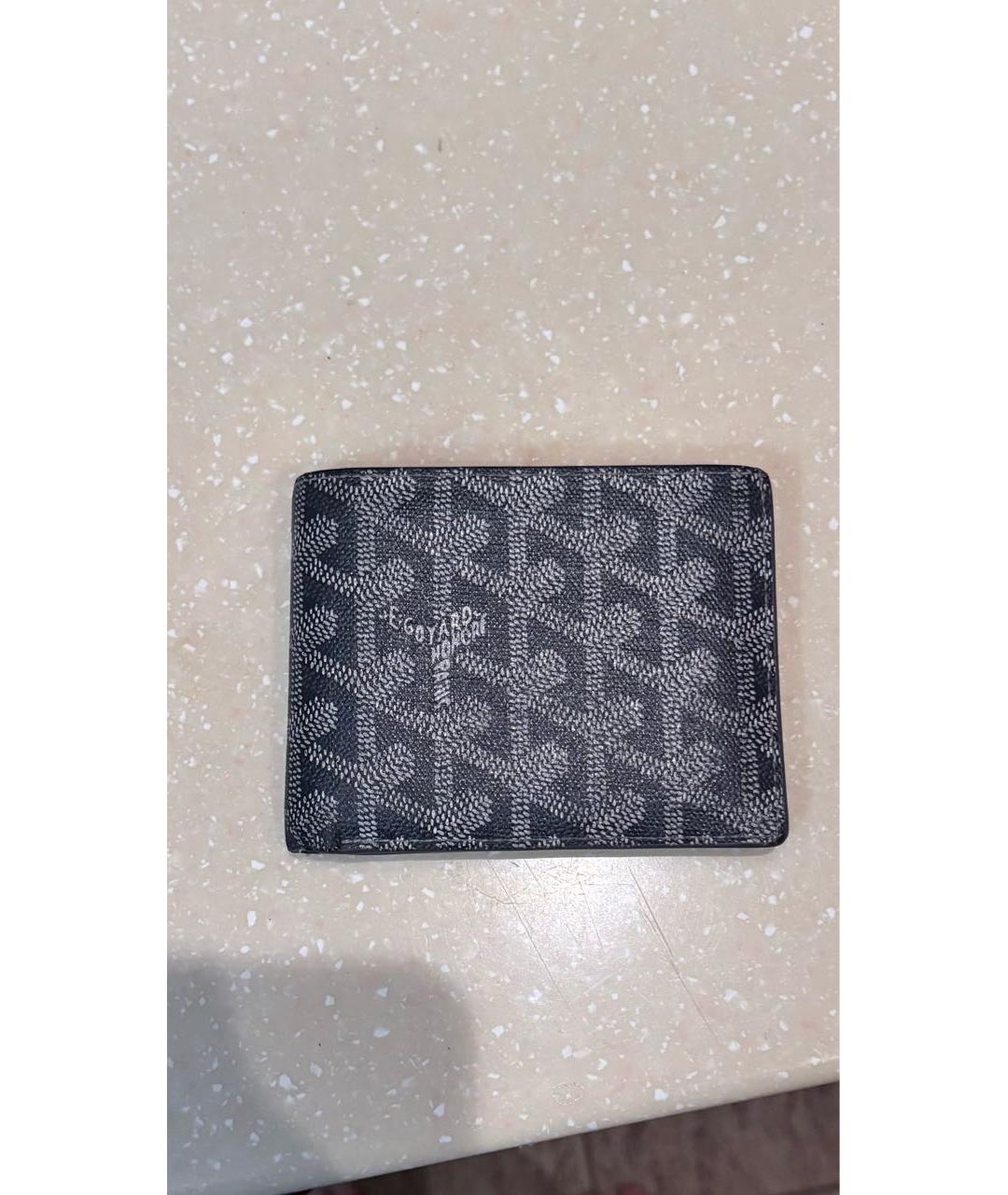 GOYARD Антрацитовый кошелек из искусственной кожи, фото 9