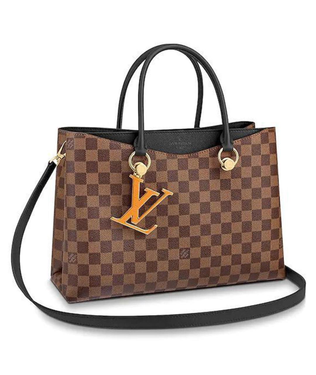 LOUIS VUITTON Коричневая кожаная сумка тоут, фото 1