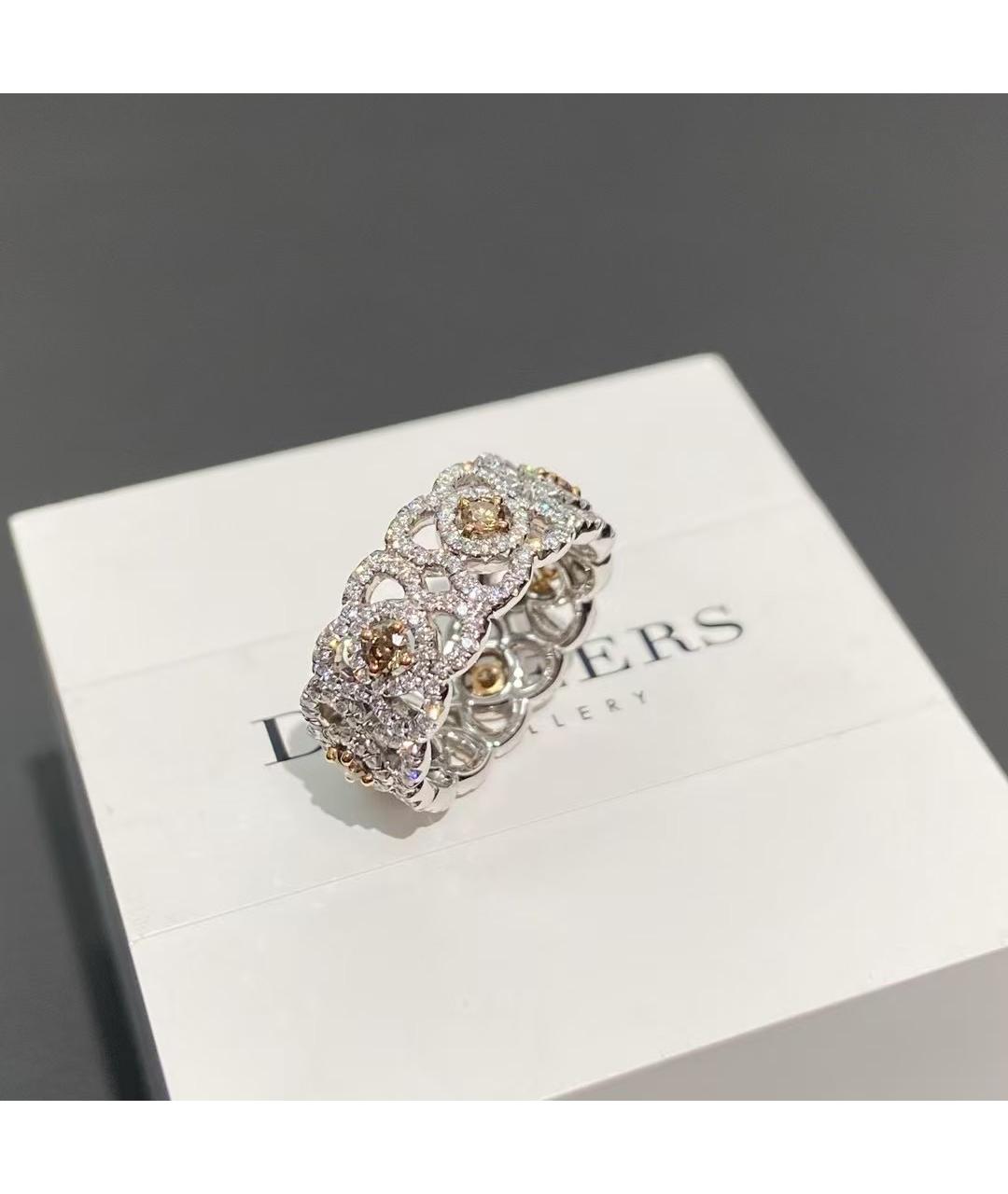 DE BEERS Серебряное кольцо из белого золота, фото 3