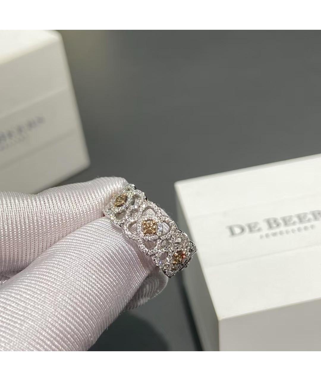 DE BEERS Серебряное кольцо из белого золота, фото 5