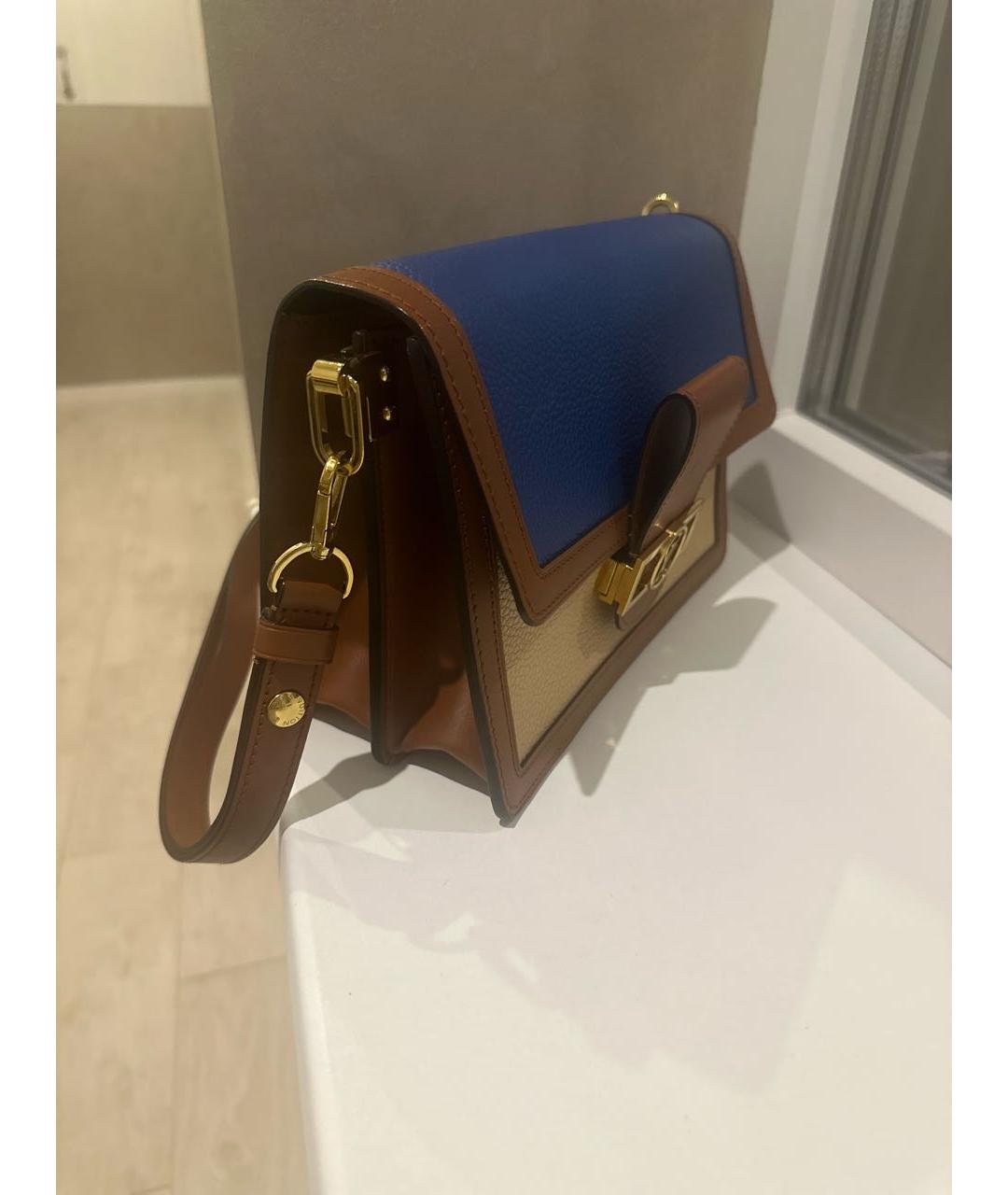 LOUIS VUITTON Коричневая кожаная сумка через плечо, фото 2