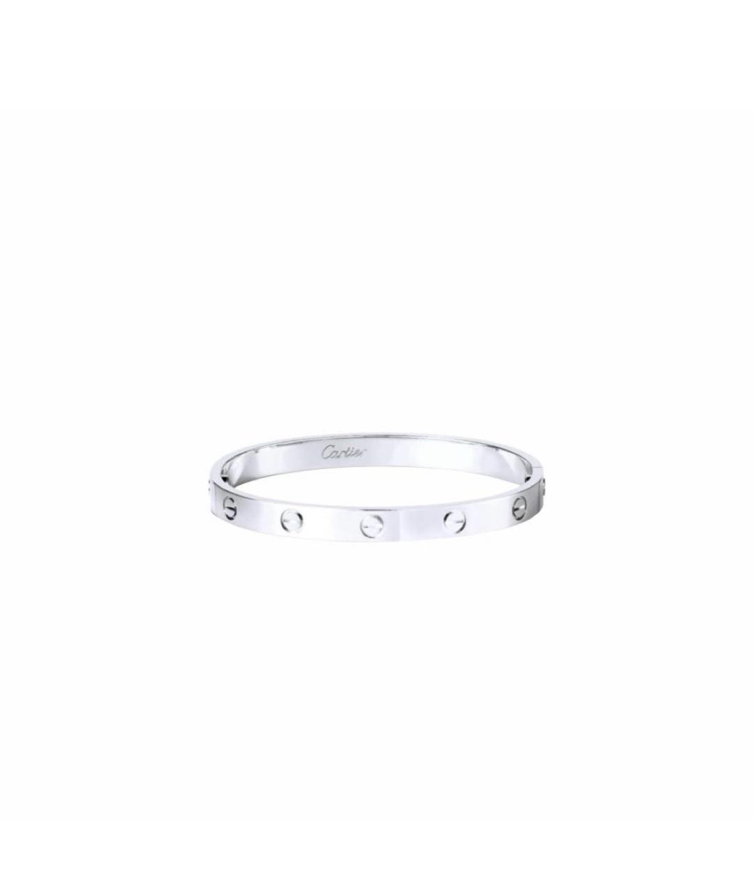 CARTIER Серебрянный браслет из белого золота, фото 1