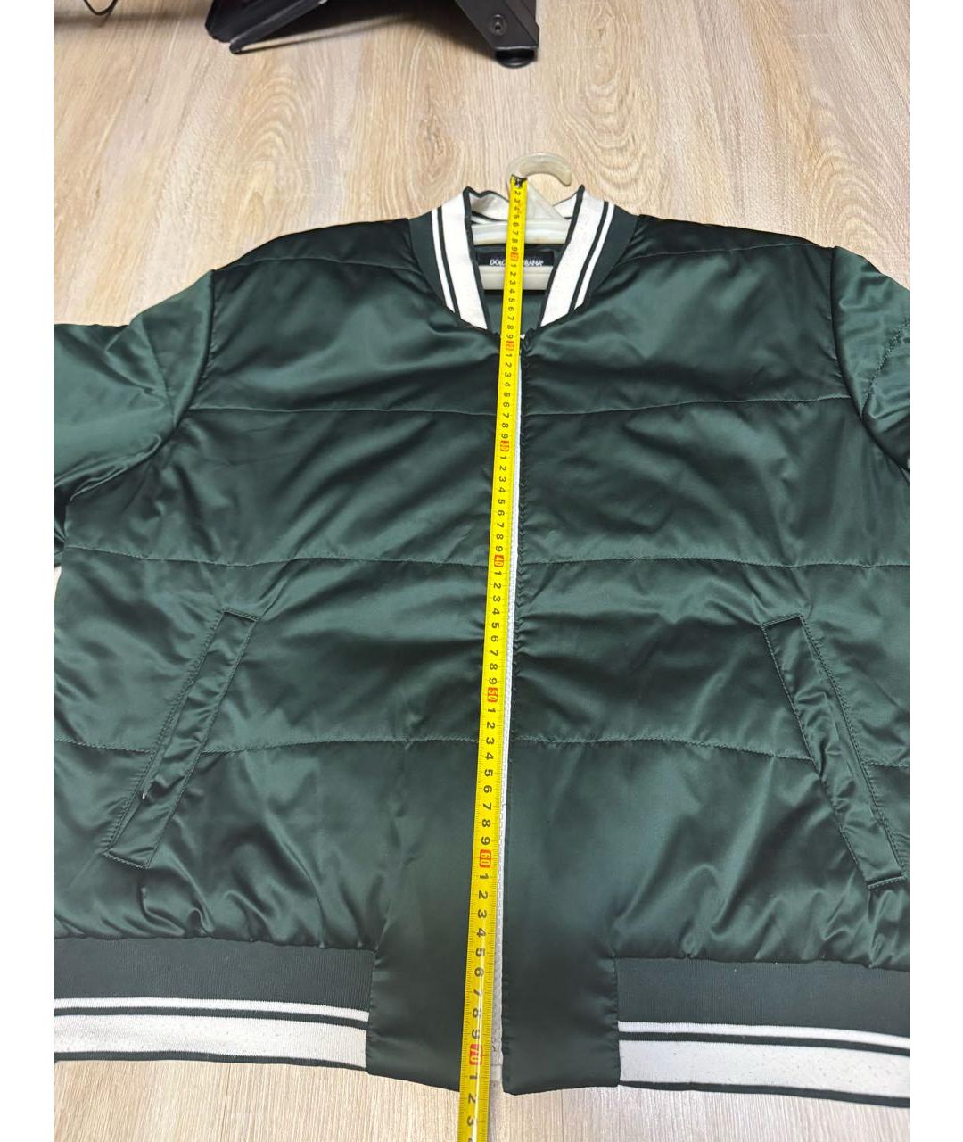 DOLCE&GABBANA Зеленая полиамидовая куртка, фото 4