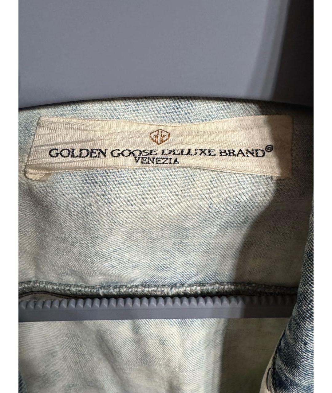 GOLDEN GOOSE DELUXE BRAND Голубая деним куртка, фото 6