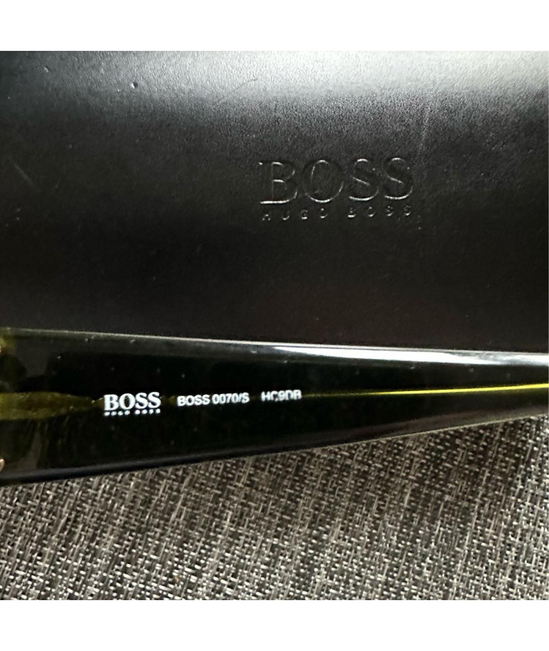 HUGO BOSS Зеленые пластиковые солнцезащитные очки, фото 5