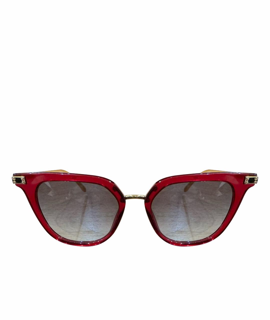 DOLCE&GABBANA Бордовые солнцезащитные очки, фото 1