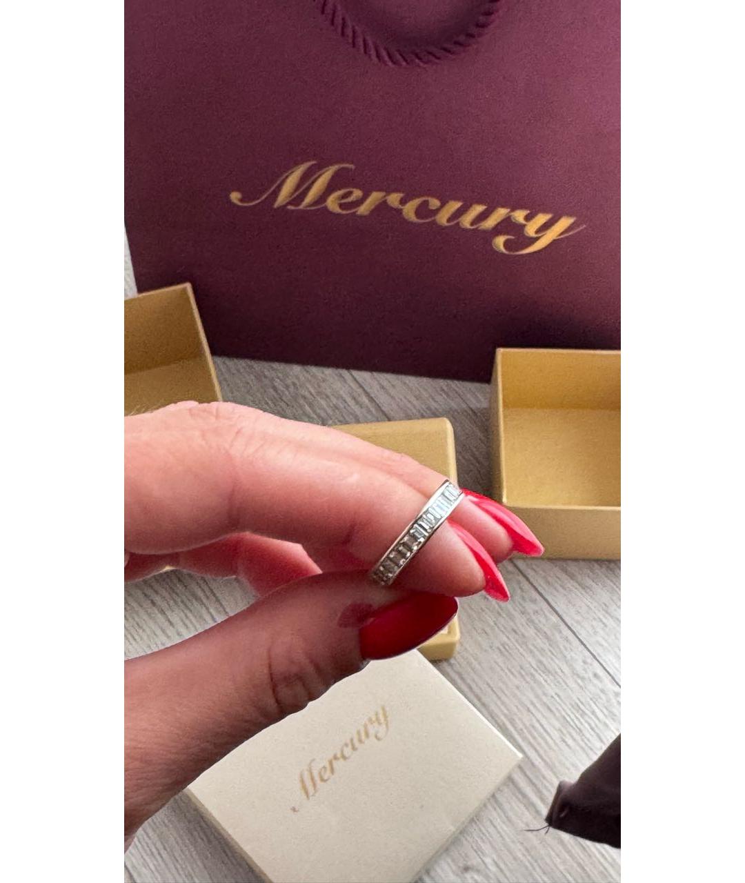 MERCURY Серебряное кольцо из белого золота, фото 3