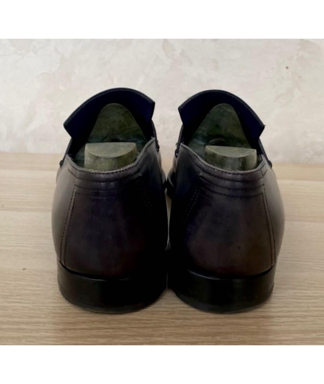 BERLUTI Серые кожаные туфли, фото 4