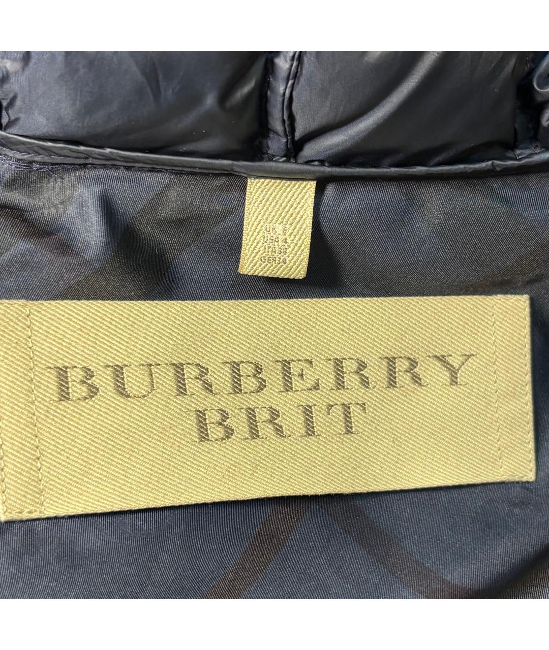 BURBERRY BRIT Черный пуховик, фото 7