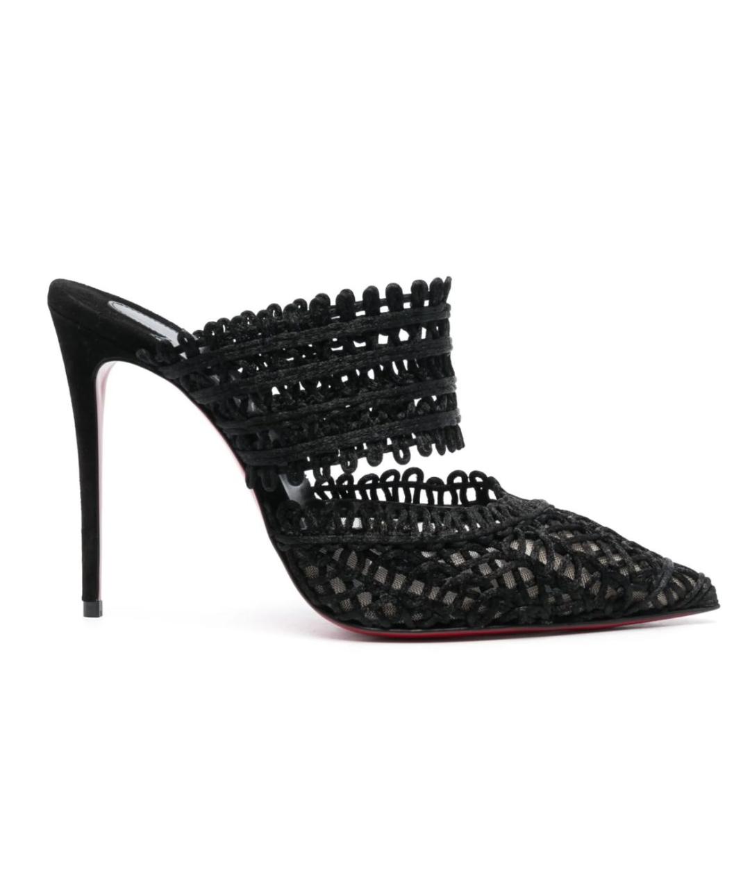 CHRISTIAN LOUBOUTIN Черные мюли, фото 5