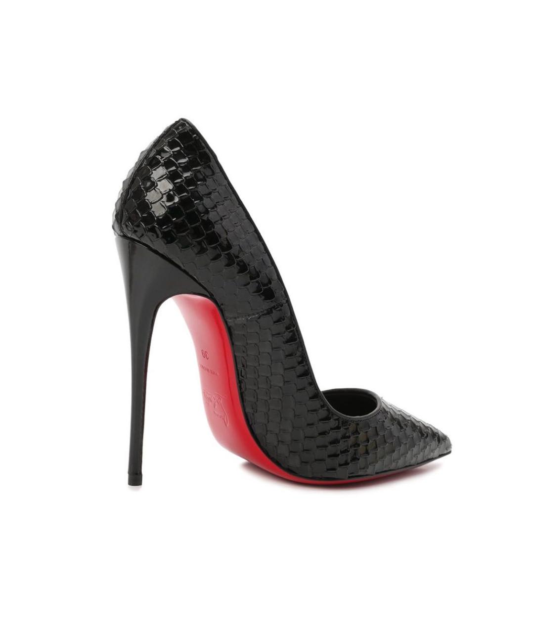 CHRISTIAN LOUBOUTIN Черные туфли из лакированной кожи, фото 3