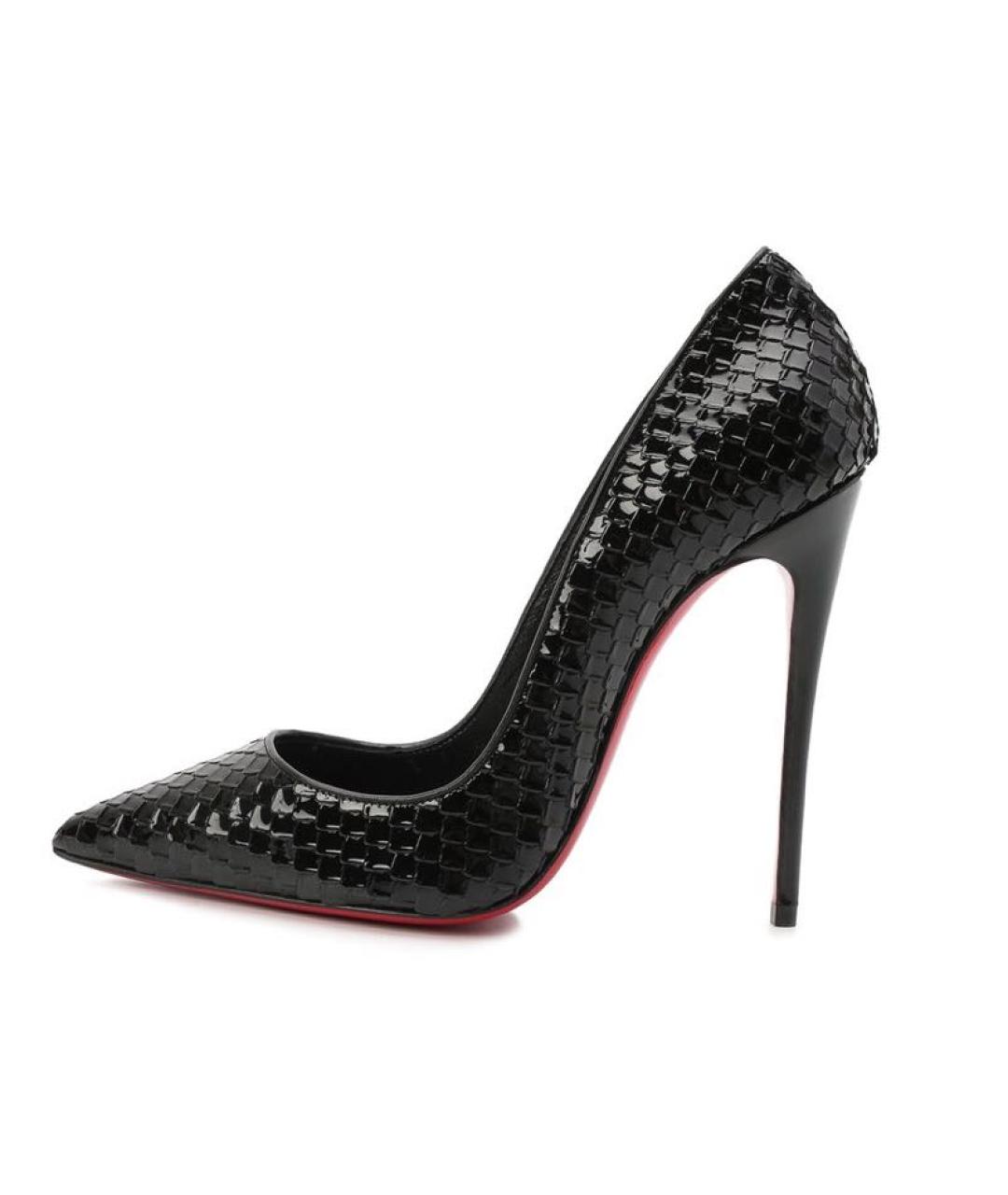 CHRISTIAN LOUBOUTIN Черные туфли из лакированной кожи, фото 7