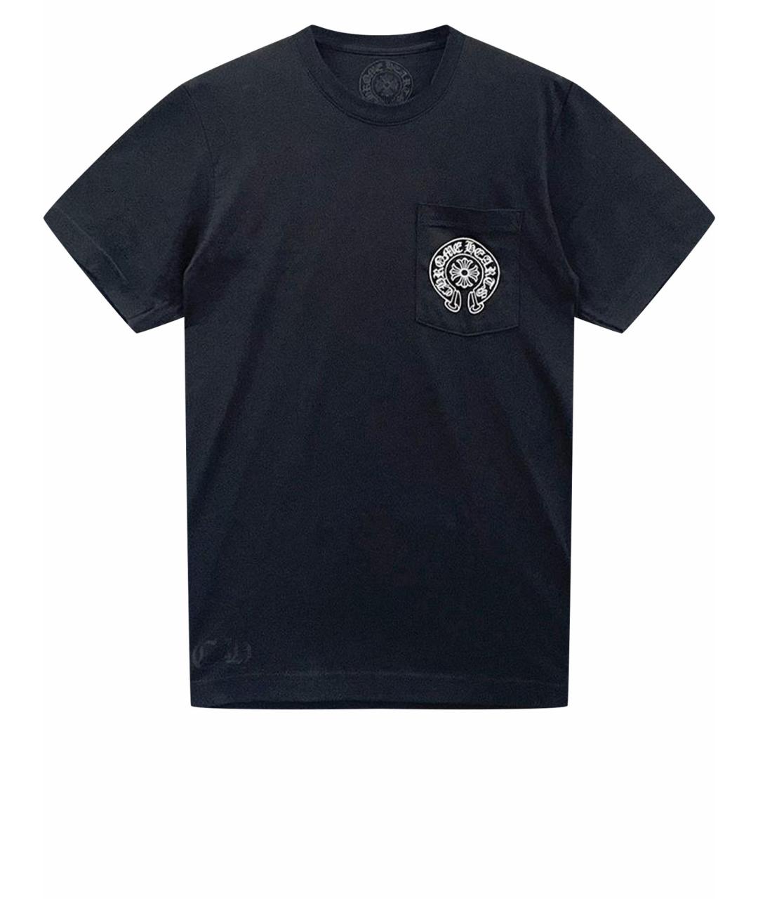 CHROME HEARTS Черная хлопковая футболка, фото 1