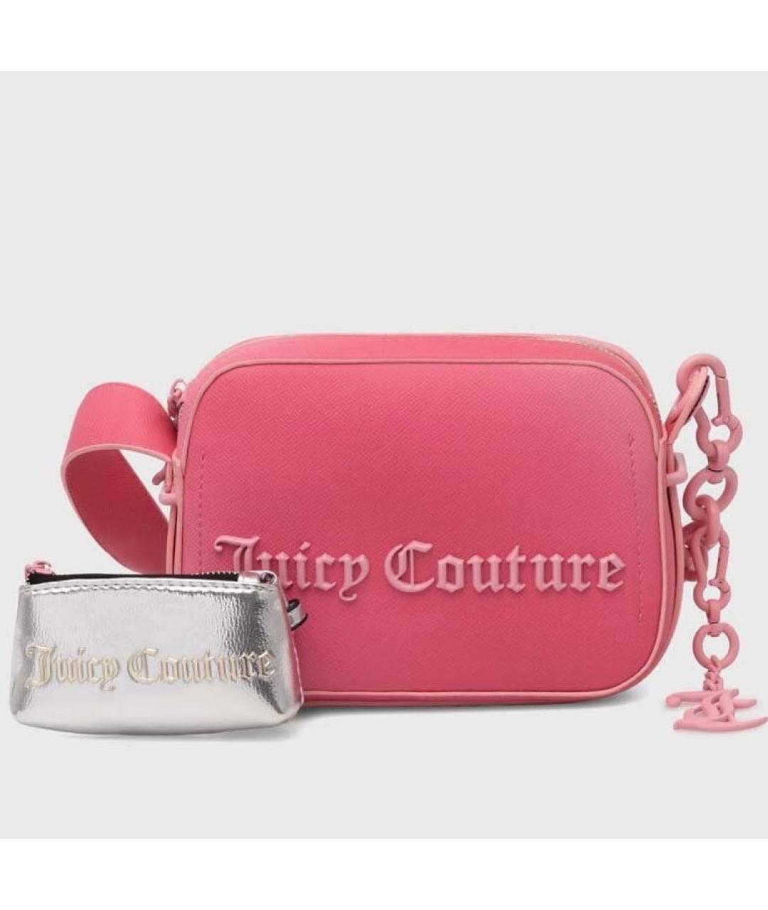 JUICY COUTURE Розовая сумка через плечо из искусственной кожи, фото 9