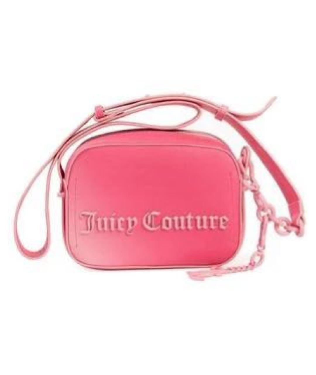 JUICY COUTURE Розовая сумка через плечо из искусственной кожи, фото 2