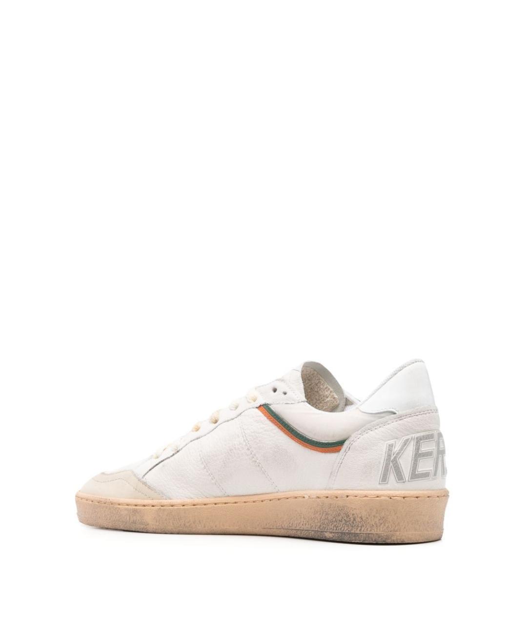 GOLDEN GOOSE DELUXE BRAND Белые кожаные низкие кроссовки / кеды, фото 3