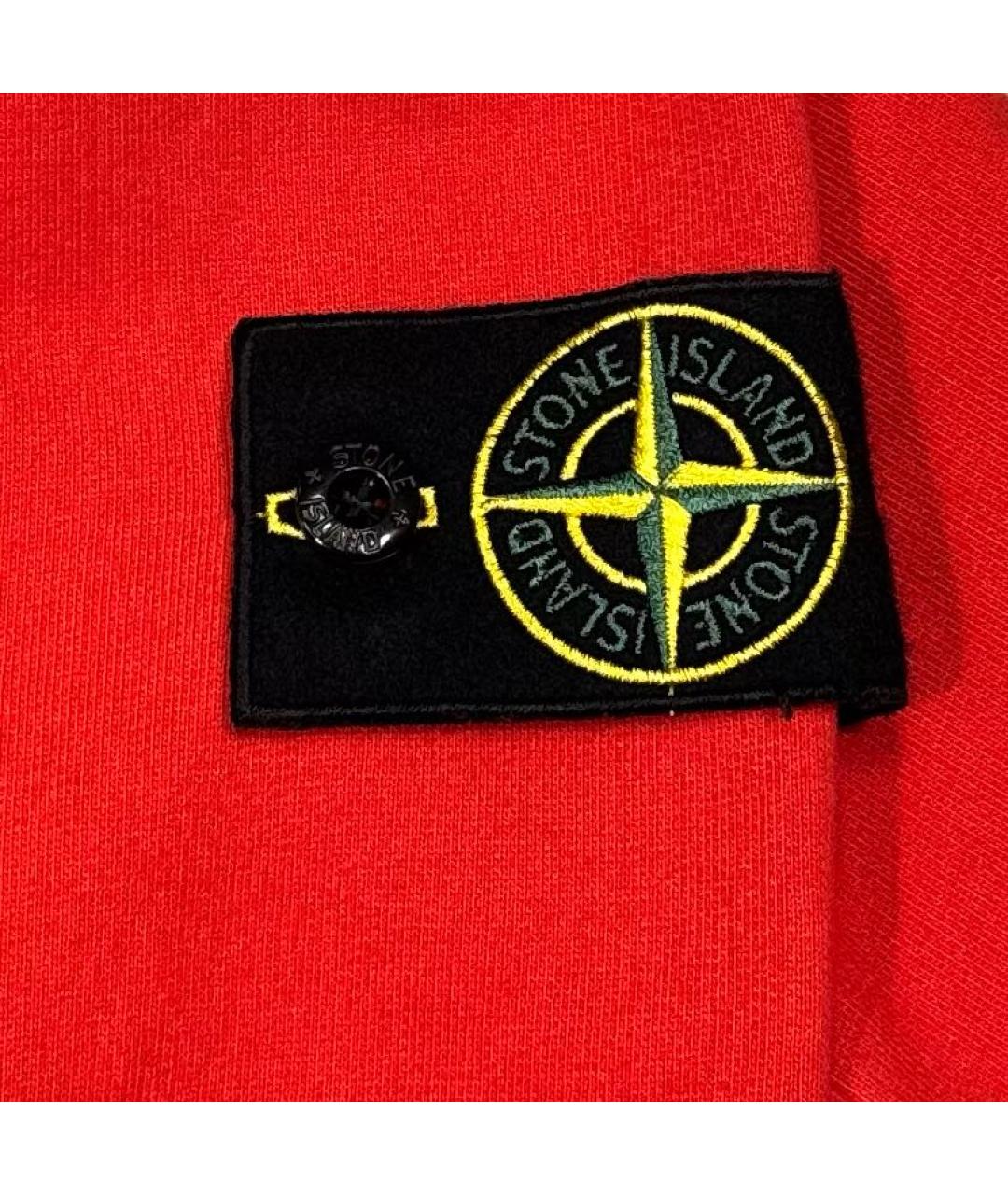 STONE ISLAND Красный хлопковый джемпер / свитер, фото 4