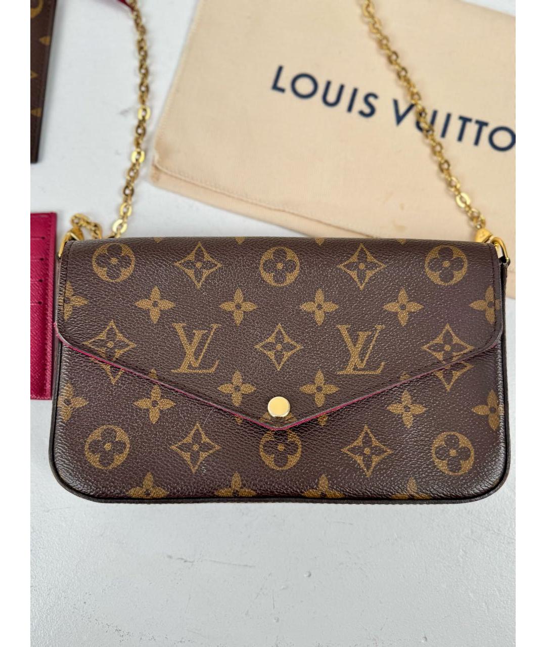 LOUIS VUITTON Коричневая сумка через плечо, фото 6