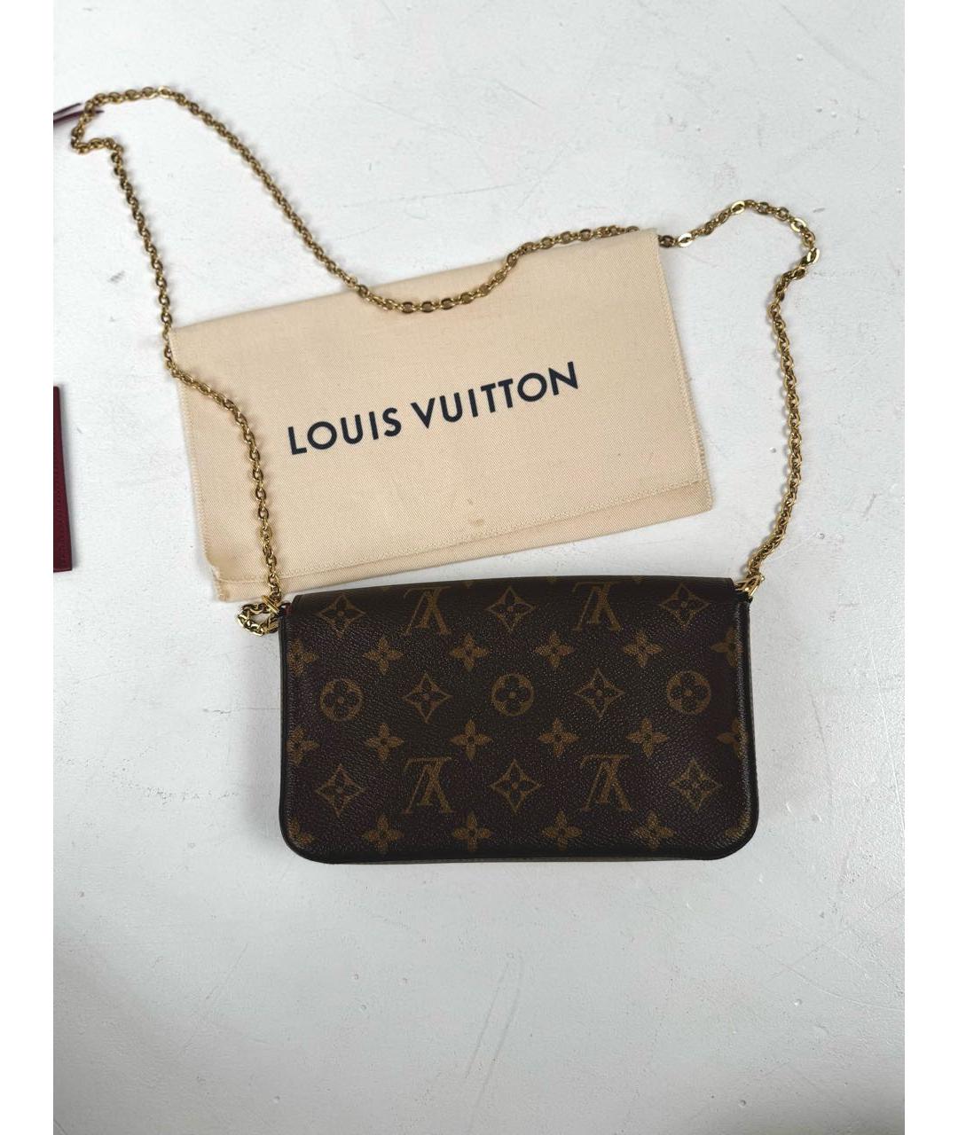 LOUIS VUITTON Коричневая сумка через плечо, фото 3