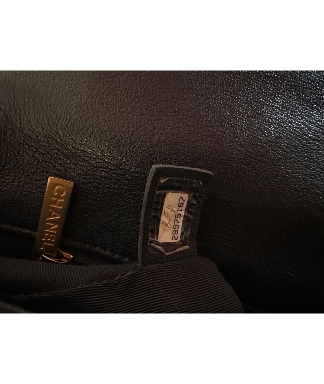 CHANEL Темно-синяя кожаная сумка через плечо, фото 3