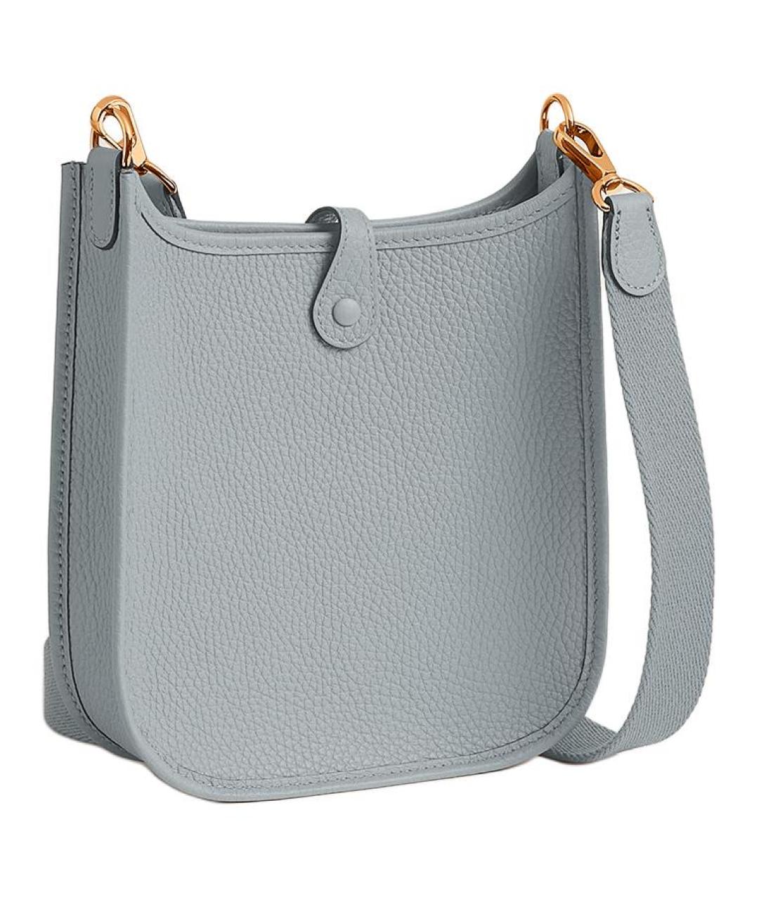 HERMES Голубая кожаная сумка через плечо, фото 2