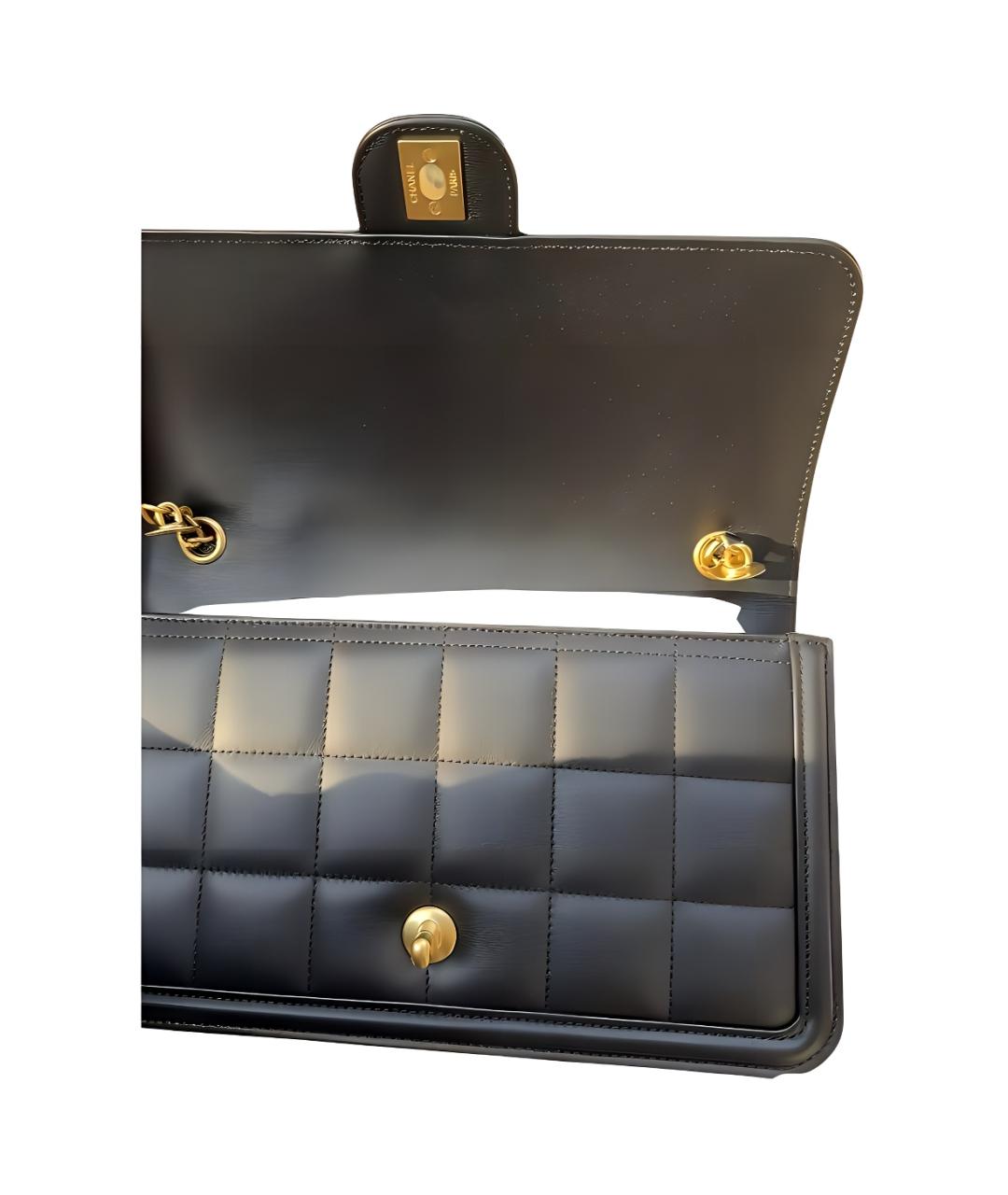 CHANEL Черная кожаная сумка через плечо, фото 5