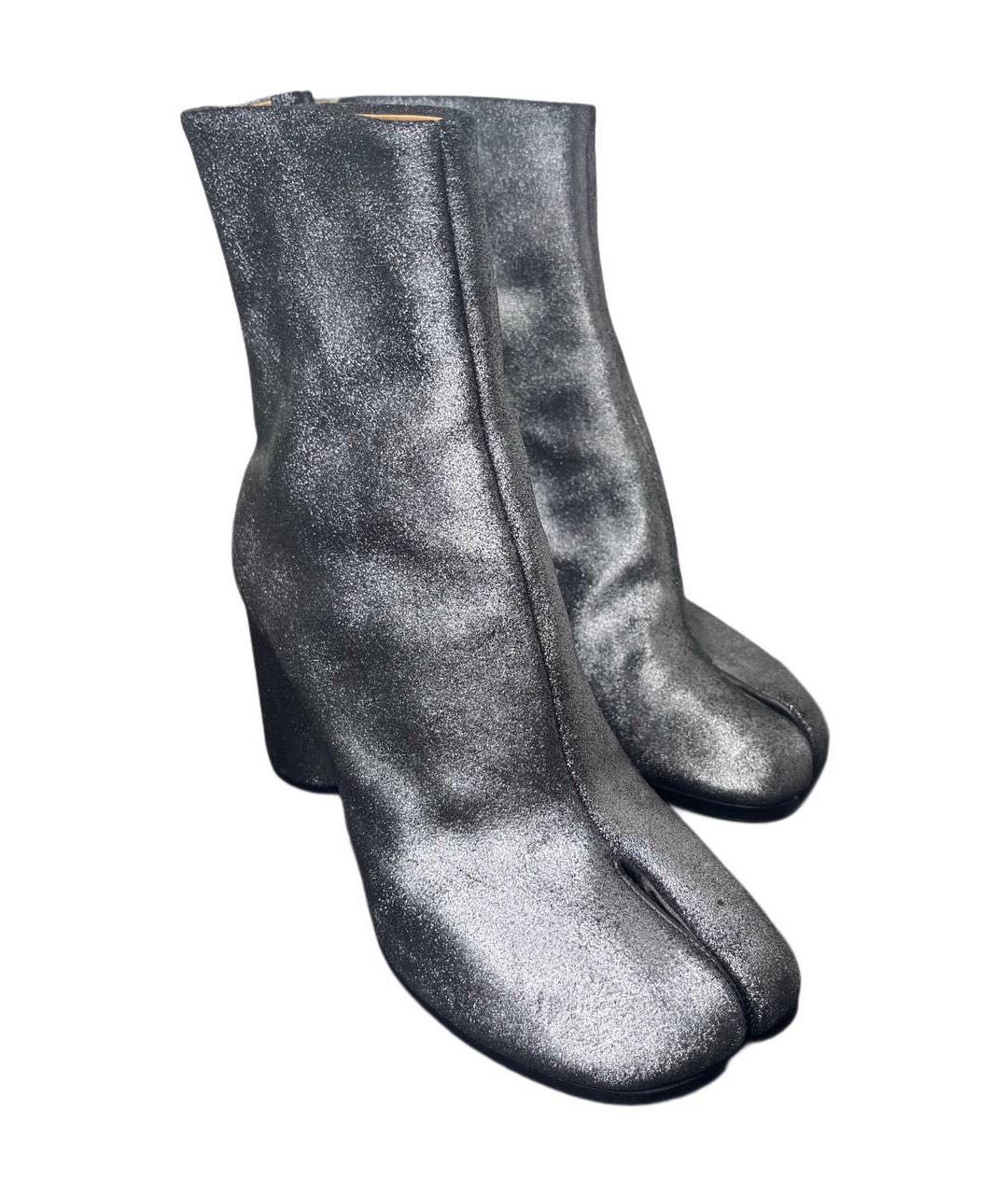 MAISON MARGIELA Антрацитовые ботильоны, фото 5