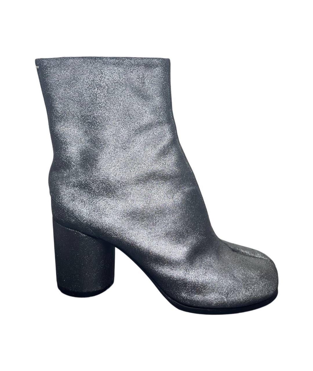 MAISON MARGIELA Антрацитовые ботильоны, фото 1