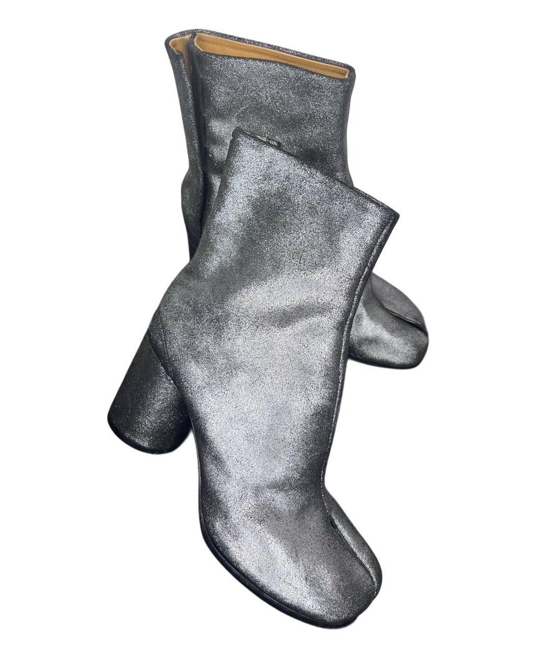 MAISON MARGIELA Антрацитовые ботильоны, фото 2