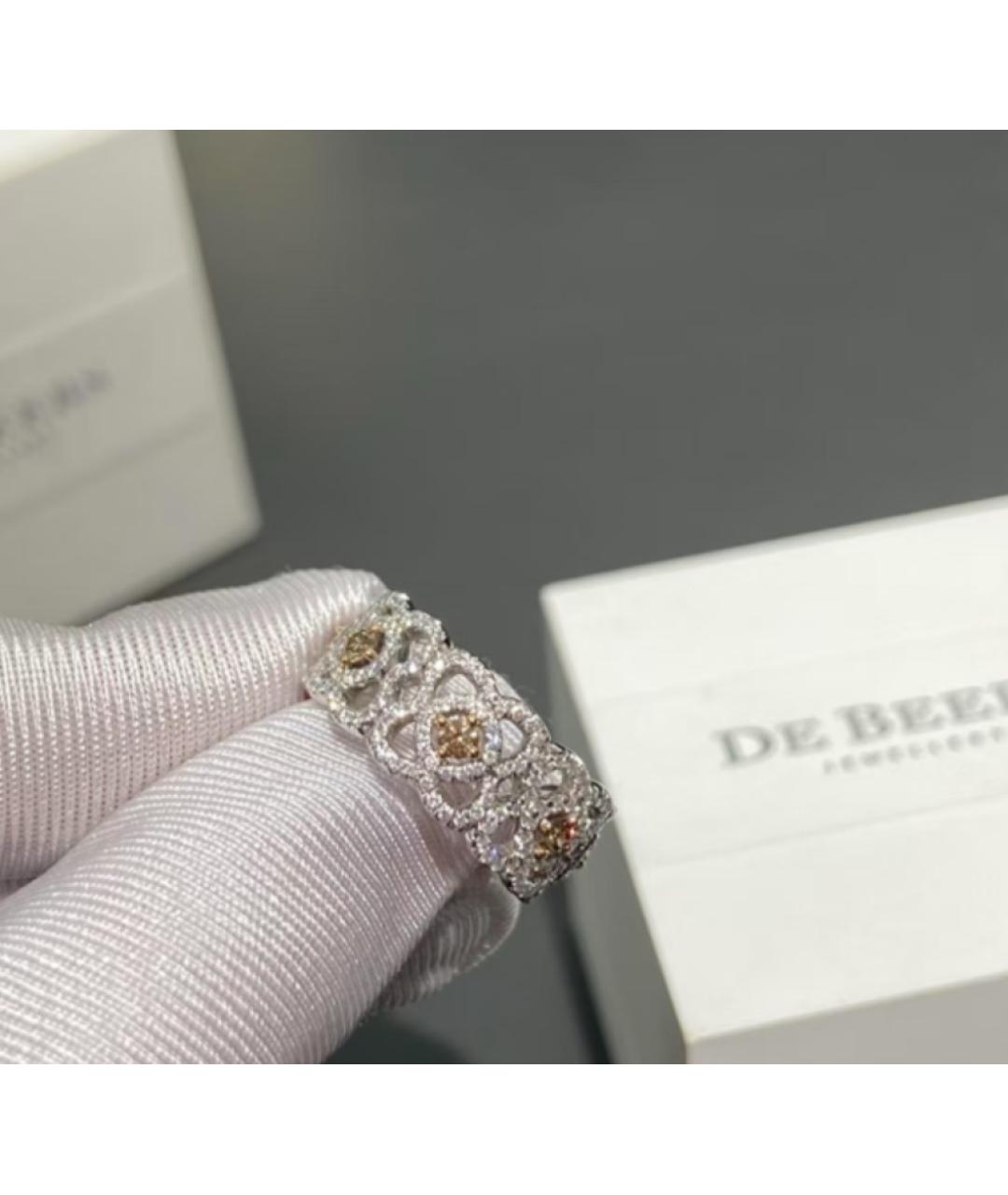 DE BEERS Серебряное кольцо из белого золота, фото 2