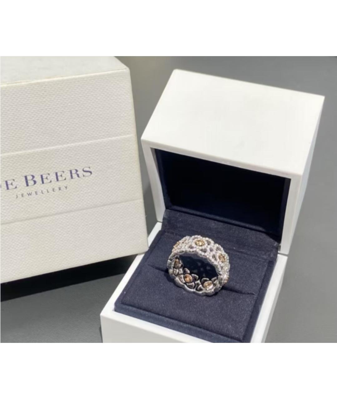 DE BEERS Серебряное кольцо из белого золота, фото 4