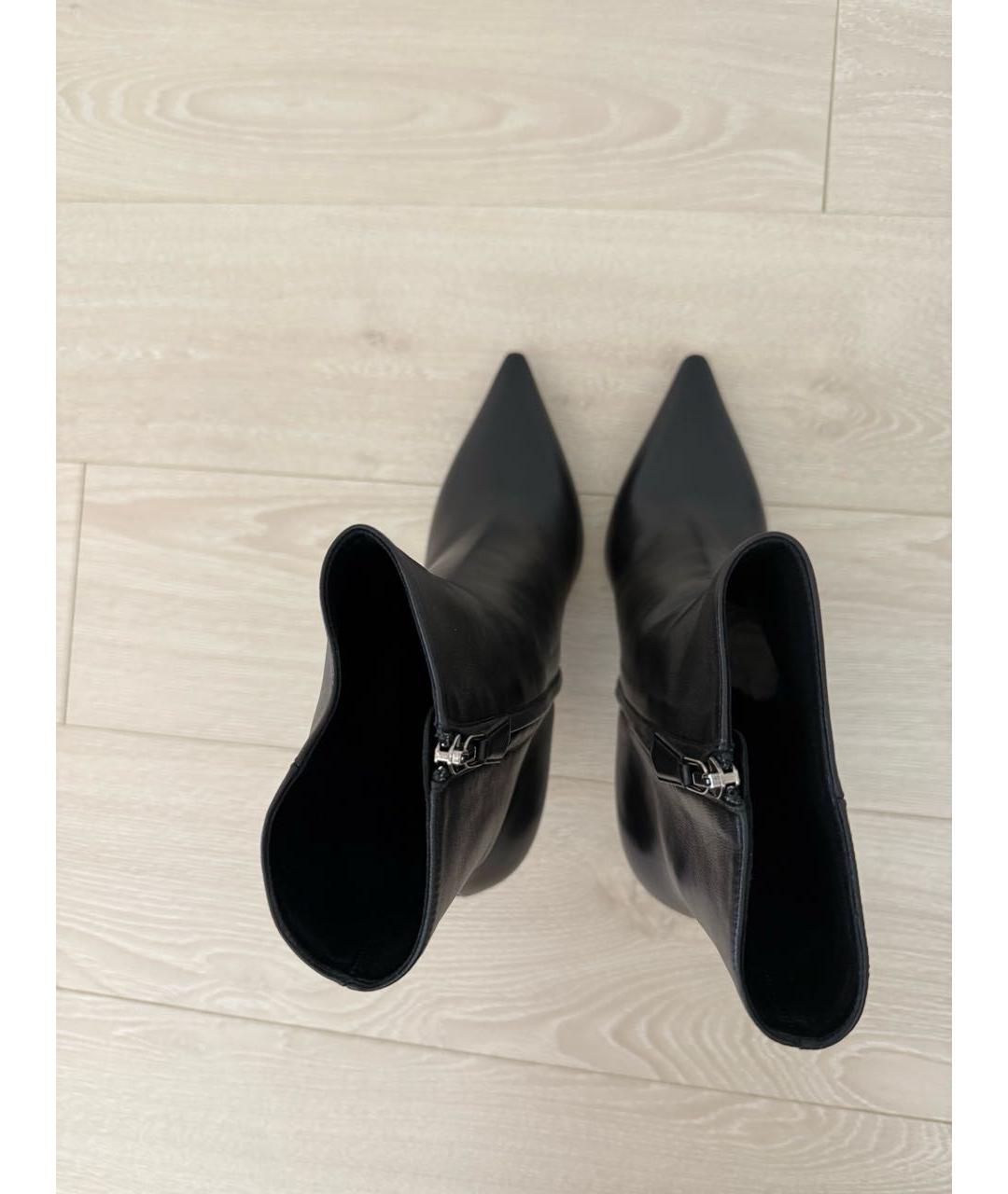 PRADA Черные кожаные ботильоны, фото 3