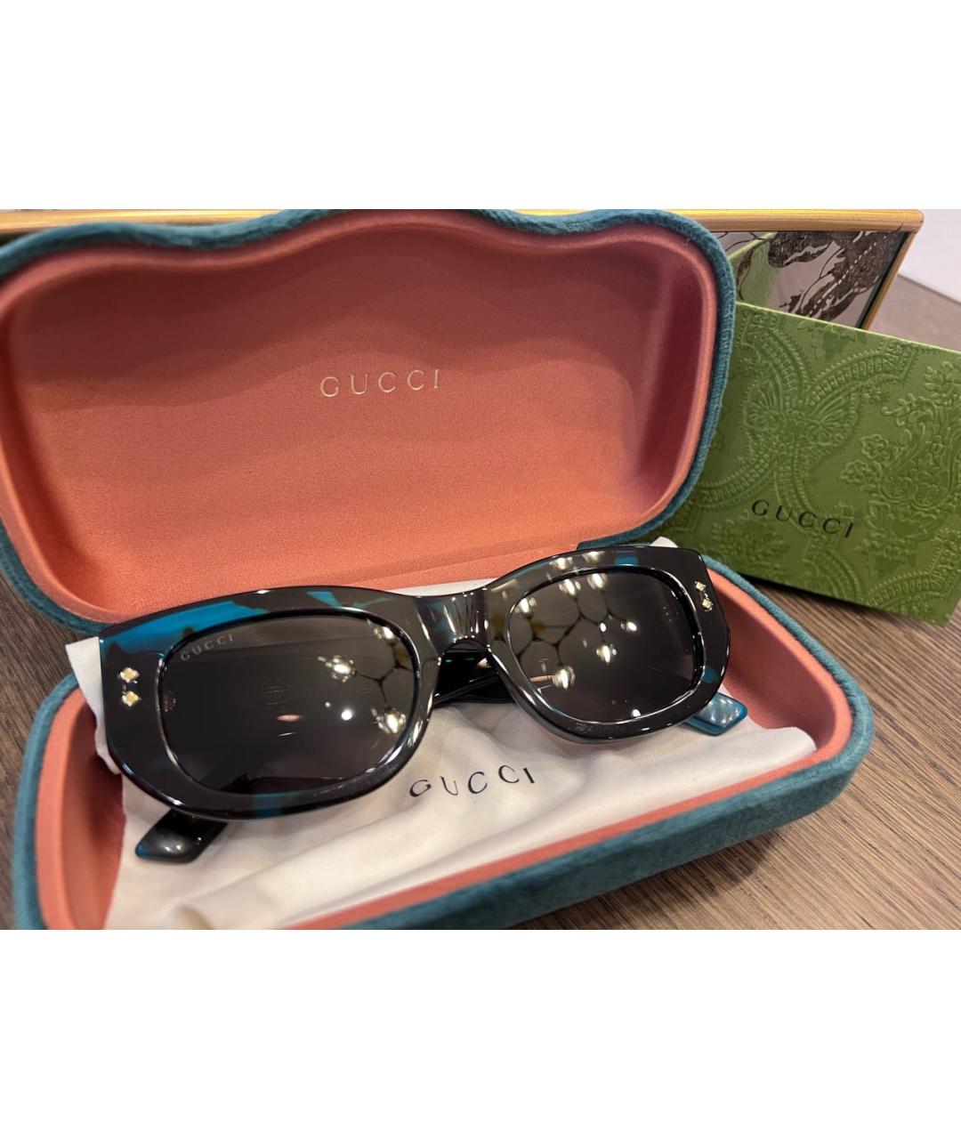 GUCCI Мульти пластиковые солнцезащитные очки, фото 4