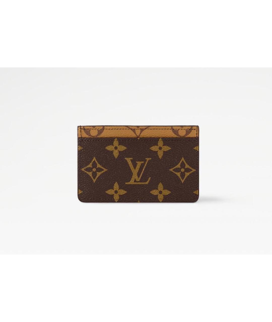 LOUIS VUITTON Коричневый кардхолдер, фото 7