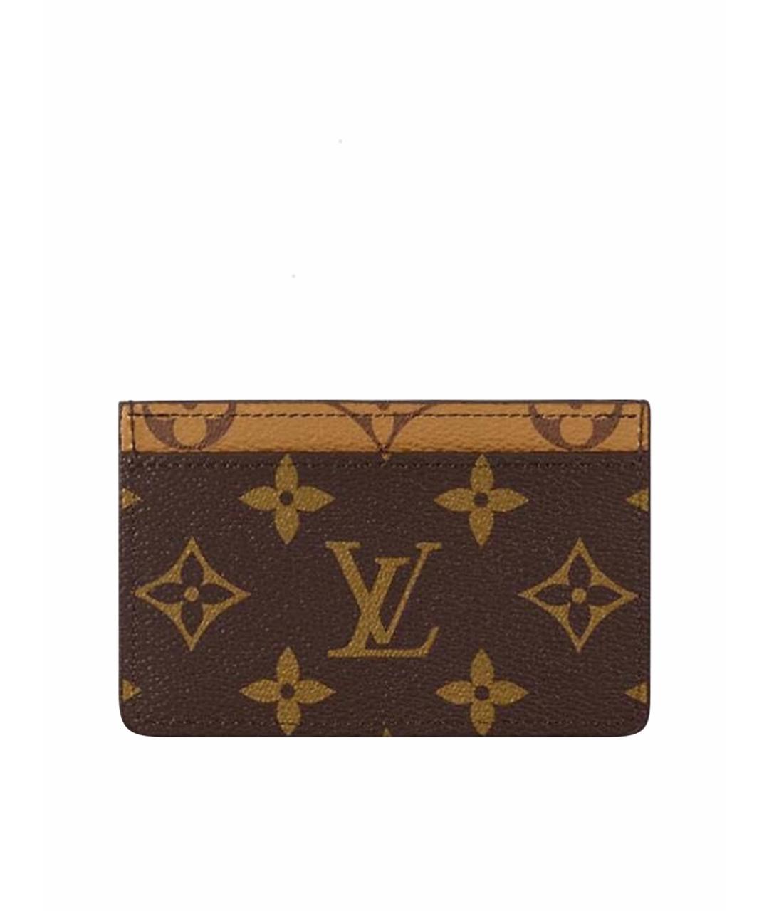 LOUIS VUITTON Коричневый кардхолдер, фото 1