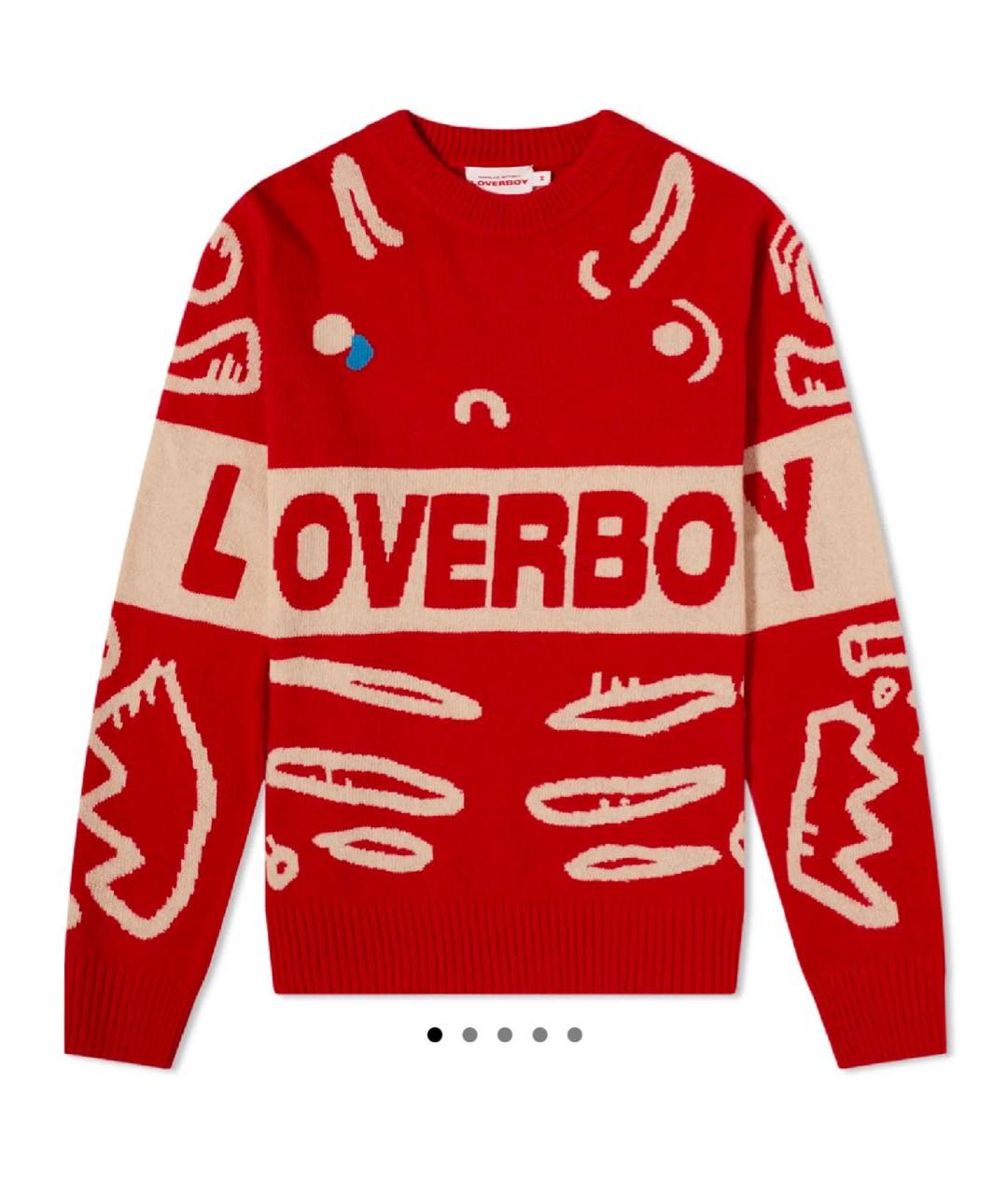 CHARLES JEFFREY LOVERBOY Красный шерстяной джемпер / свитер, фото 7