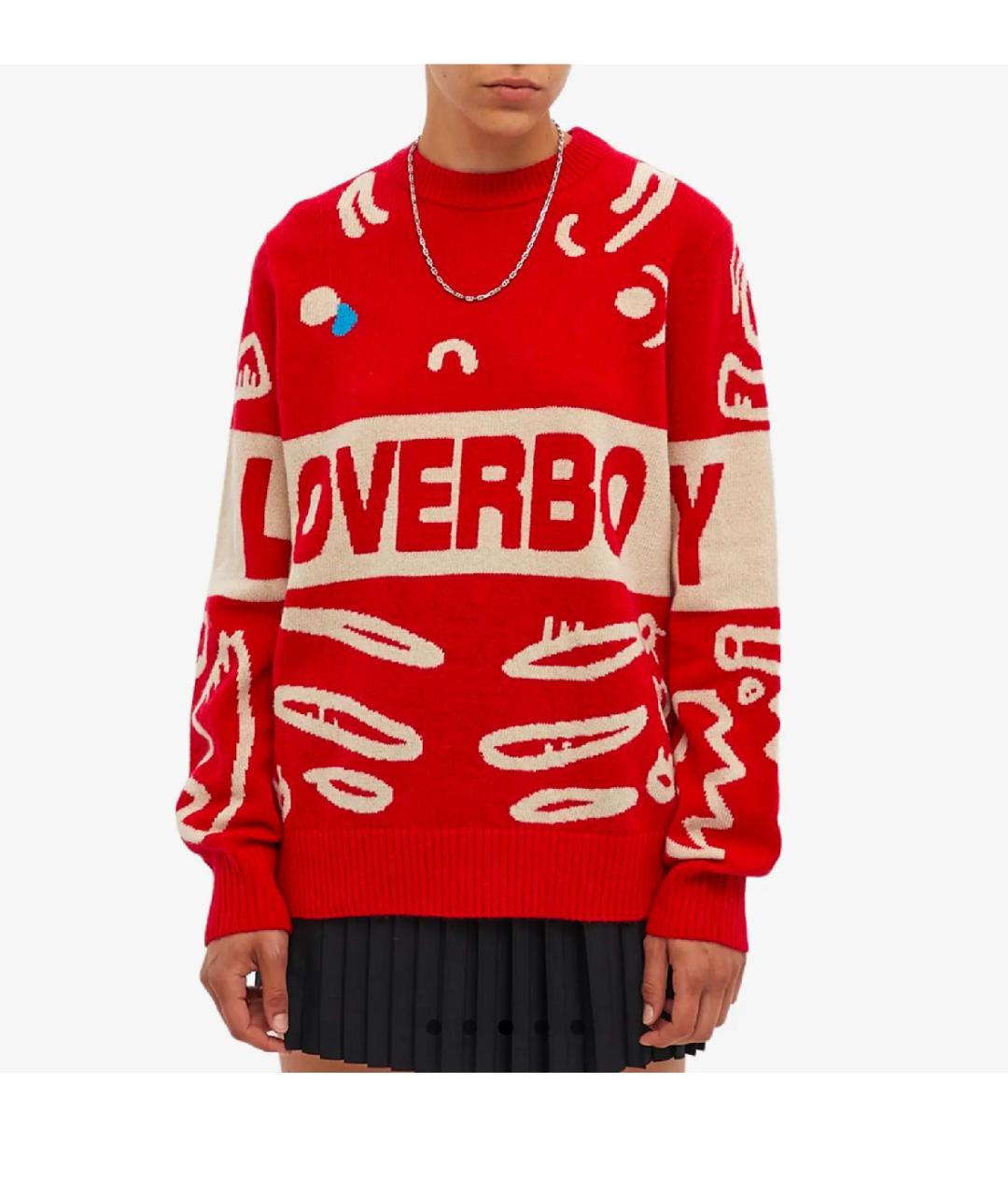 CHARLES JEFFREY LOVERBOY Красный шерстяной джемпер / свитер, фото 6