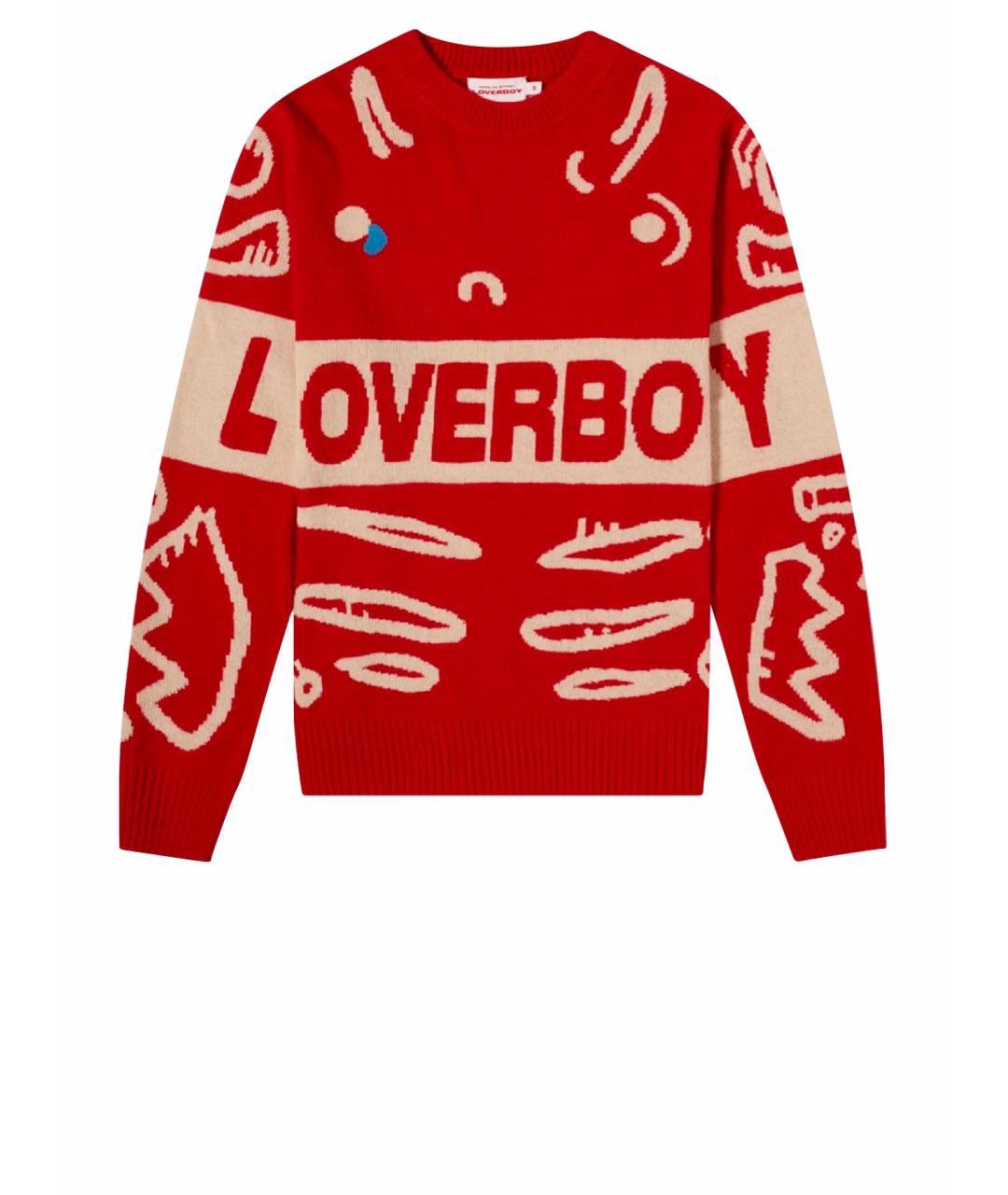 CHARLES JEFFREY LOVERBOY Красный шерстяной джемпер / свитер, фото 1