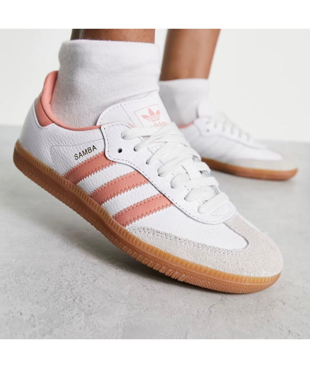 ADIDAS Белые кожаные кеды, фото 2