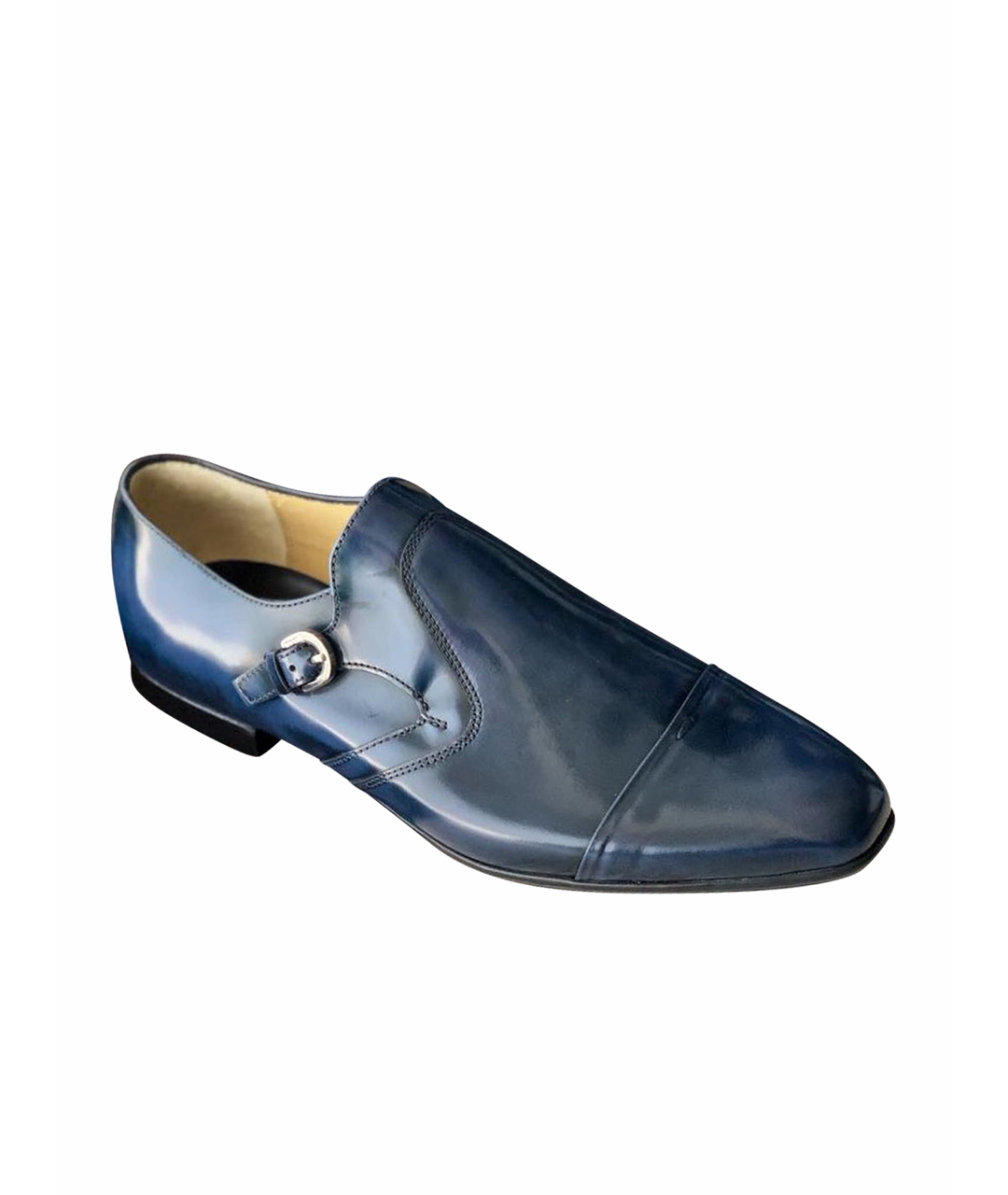 CESARE PACIOTTI Синие кожаные туфли, фото 1