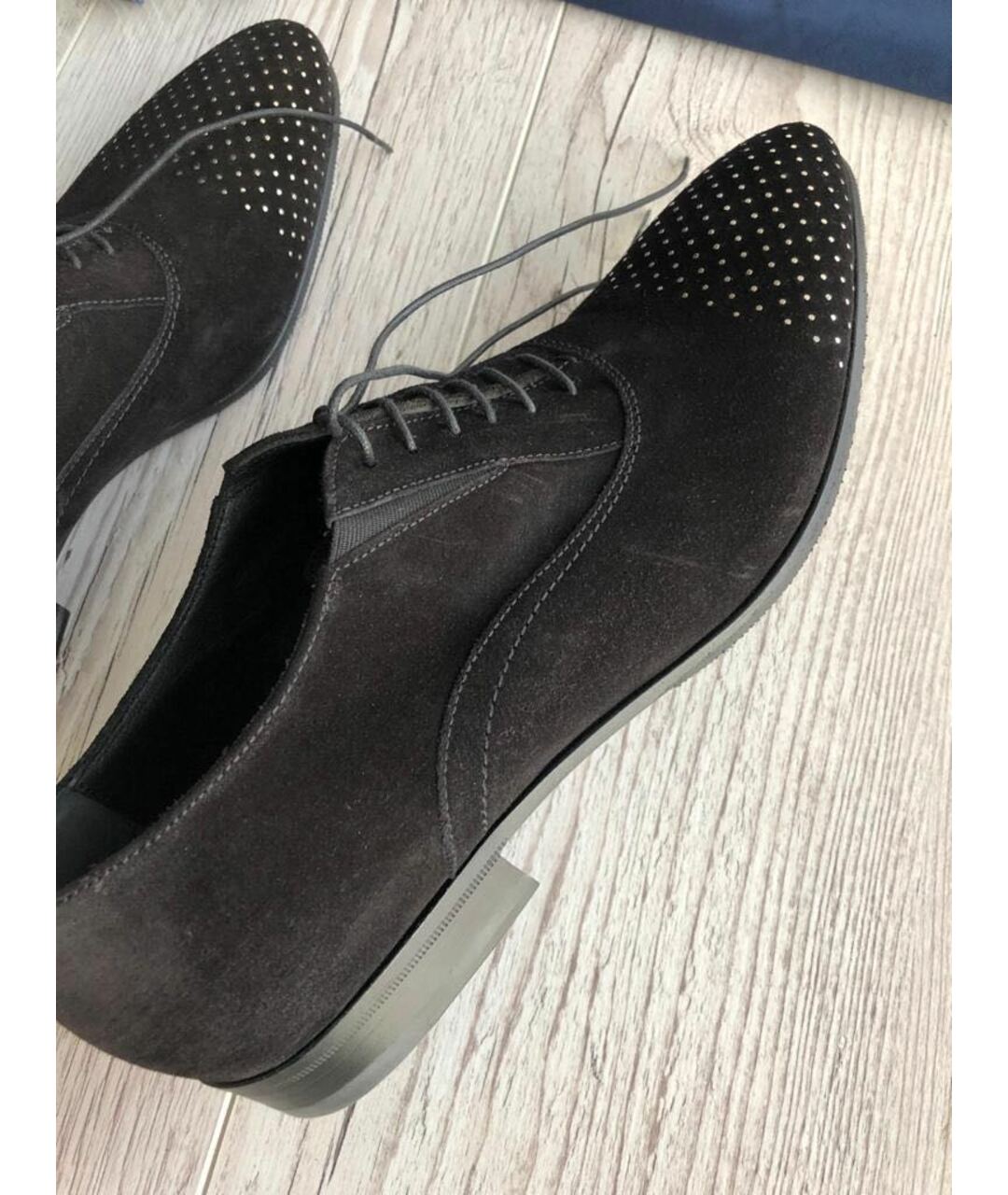 Alberto Guardini Черные замшевые туфли, фото 3