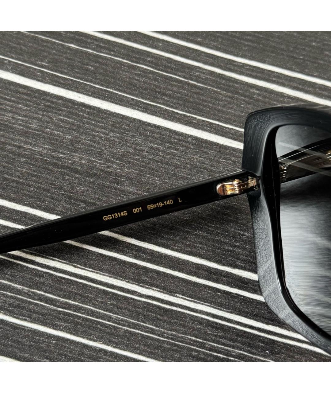 GUCCI Черные пластиковые солнцезащитные очки, фото 3
