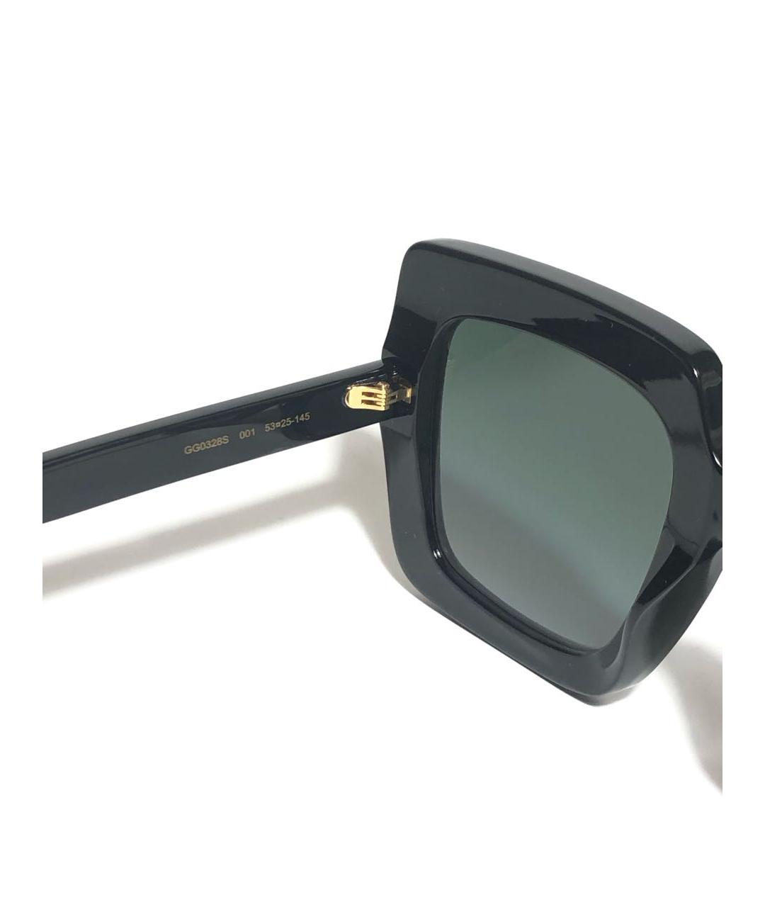 GUCCI Черные пластиковые солнцезащитные очки, фото 4